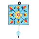 Turquoise Tiny Flower Ceramic Tile Hook